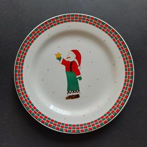 Cute 8" Santa Plate.